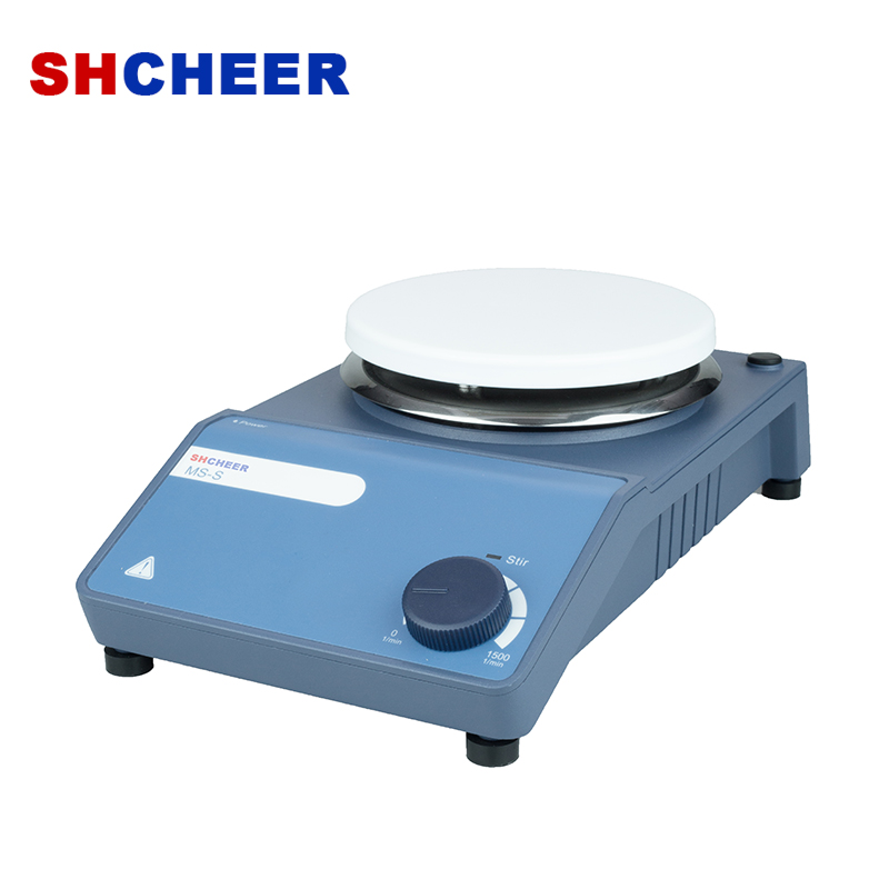 Lab Equipment Magnetic Stirrer With 5 Inch Work Plate Scale Control Speed Up To 1500rpm MS-S