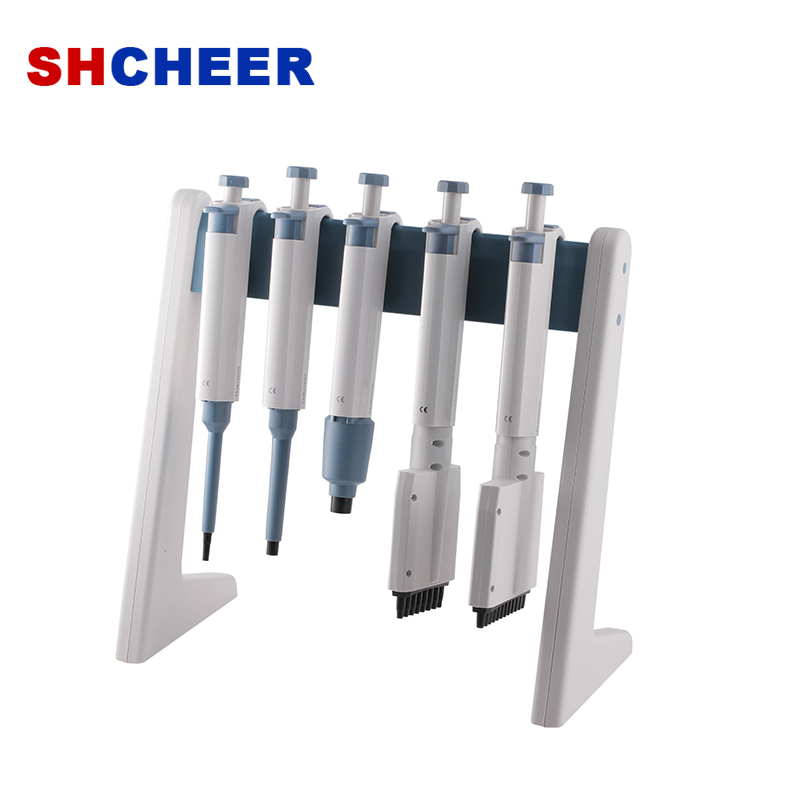 Linear Pipette Stand For Micropipette Hold 6 Pipettors Round Linear Type